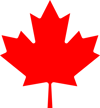 Canada Flag Made in Canada TracksAndTrails.ca Fire Strikers and Fatwood tinder are Made In Canada