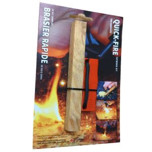 The Complete QUICK-FIRE FATWOOD KIT with Red Case